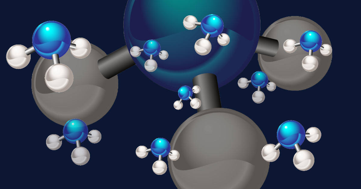 Ammonia molecules