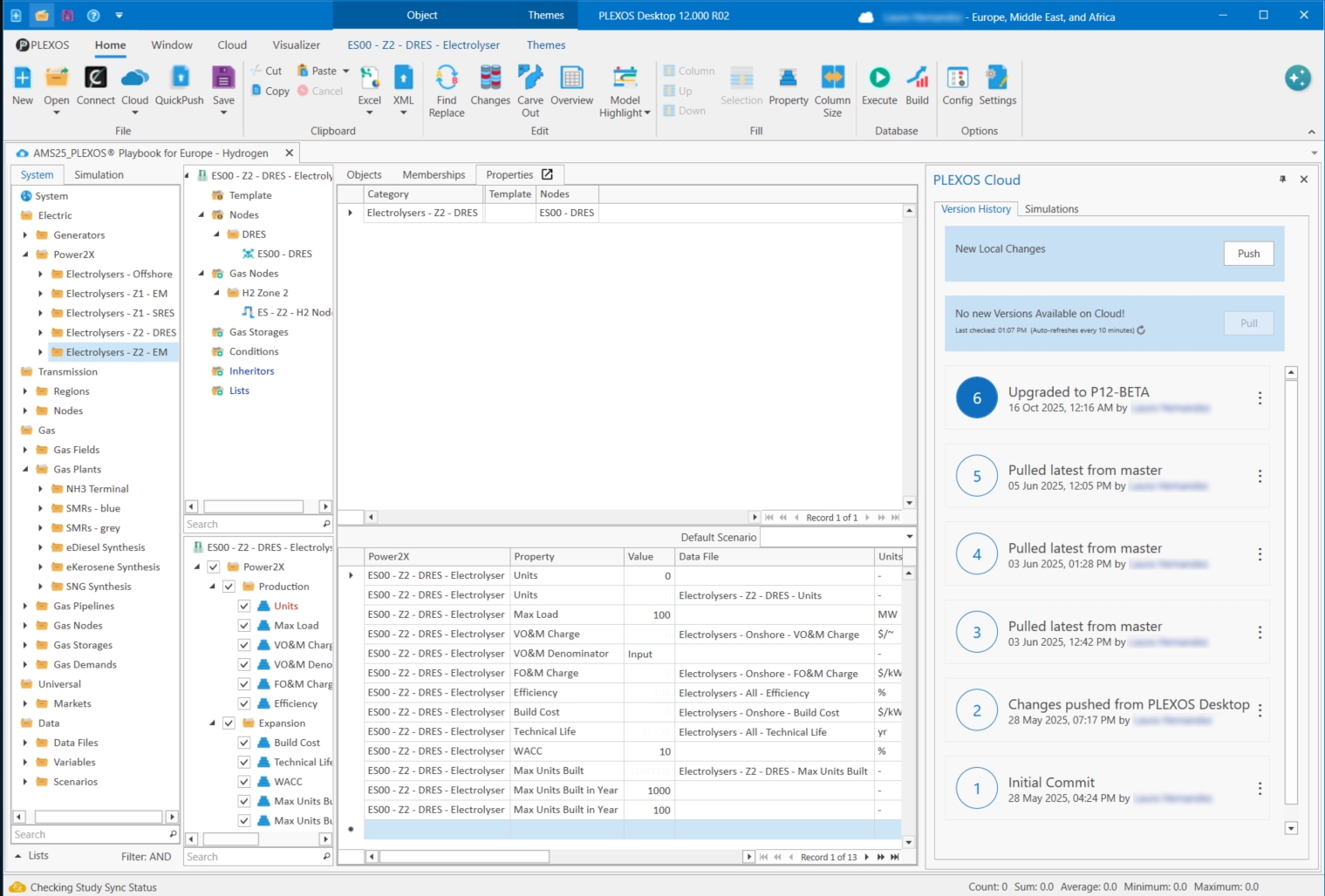 PLEXOS 12.0 Desktop_Input Overview (EU H2 Dataset) w Cloud Integration