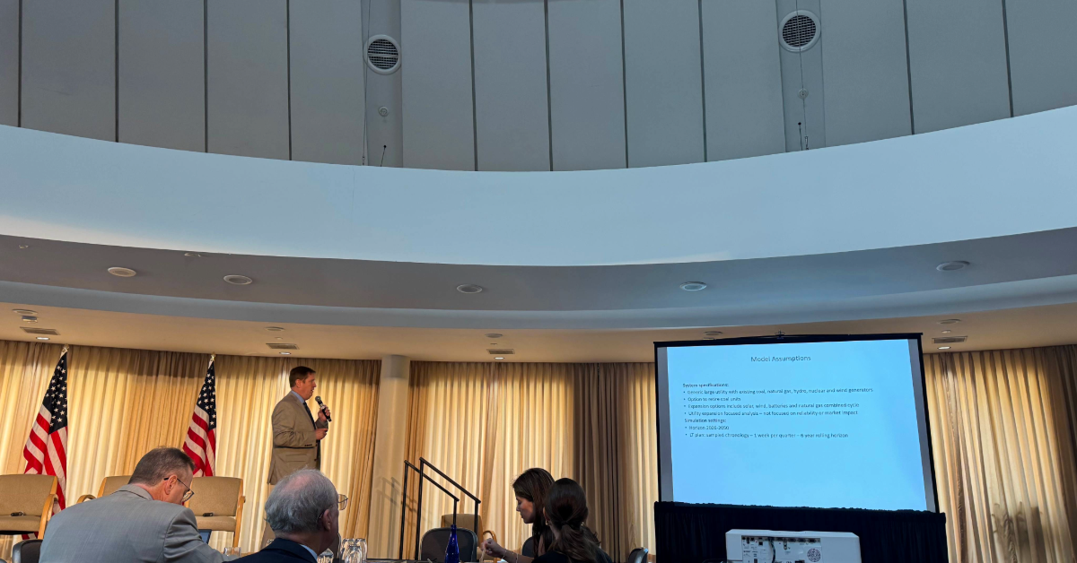 Rob Homer speaking at USEA conference