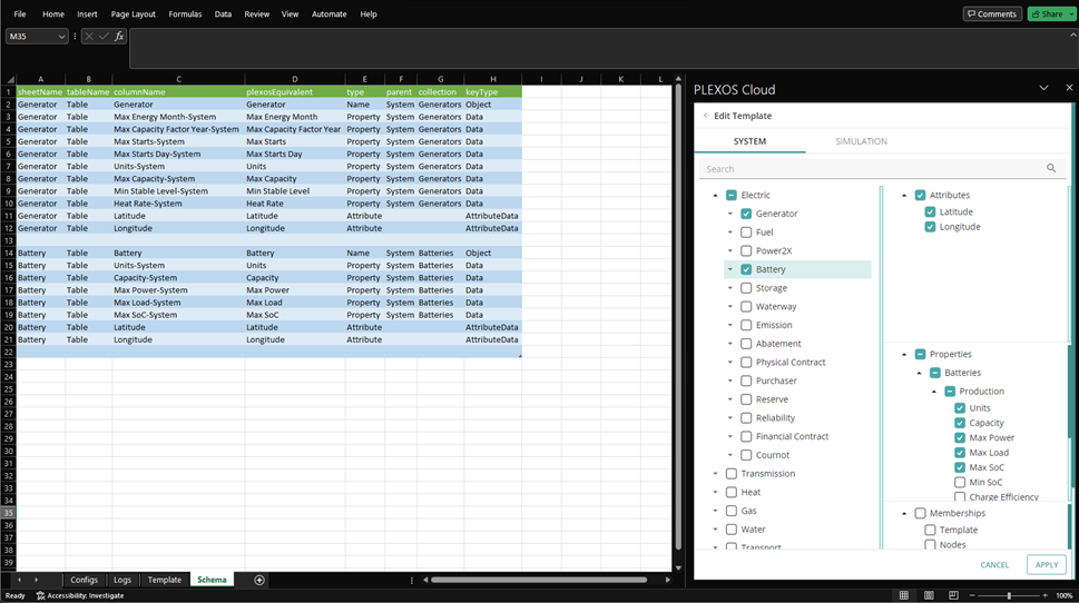 PLEXOS Excel Add-in