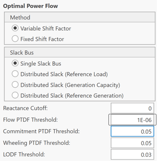 Image showing Flow PTDF Threshold versus Commitment PTDF Threshold