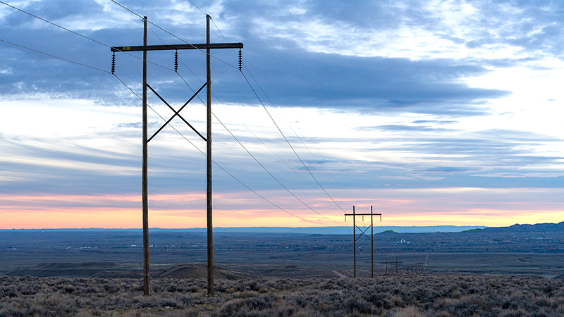 Power lines-utah desert